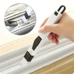 CleanSweep Polished Window Track & Keyboard Brush – Nook & Cranny Dust Shovel for Effortless Cleaning