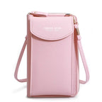 Elegance On-the-Go – Luxe PU Leather Crossbody Shoulder Bag with Phone & Card Organizer