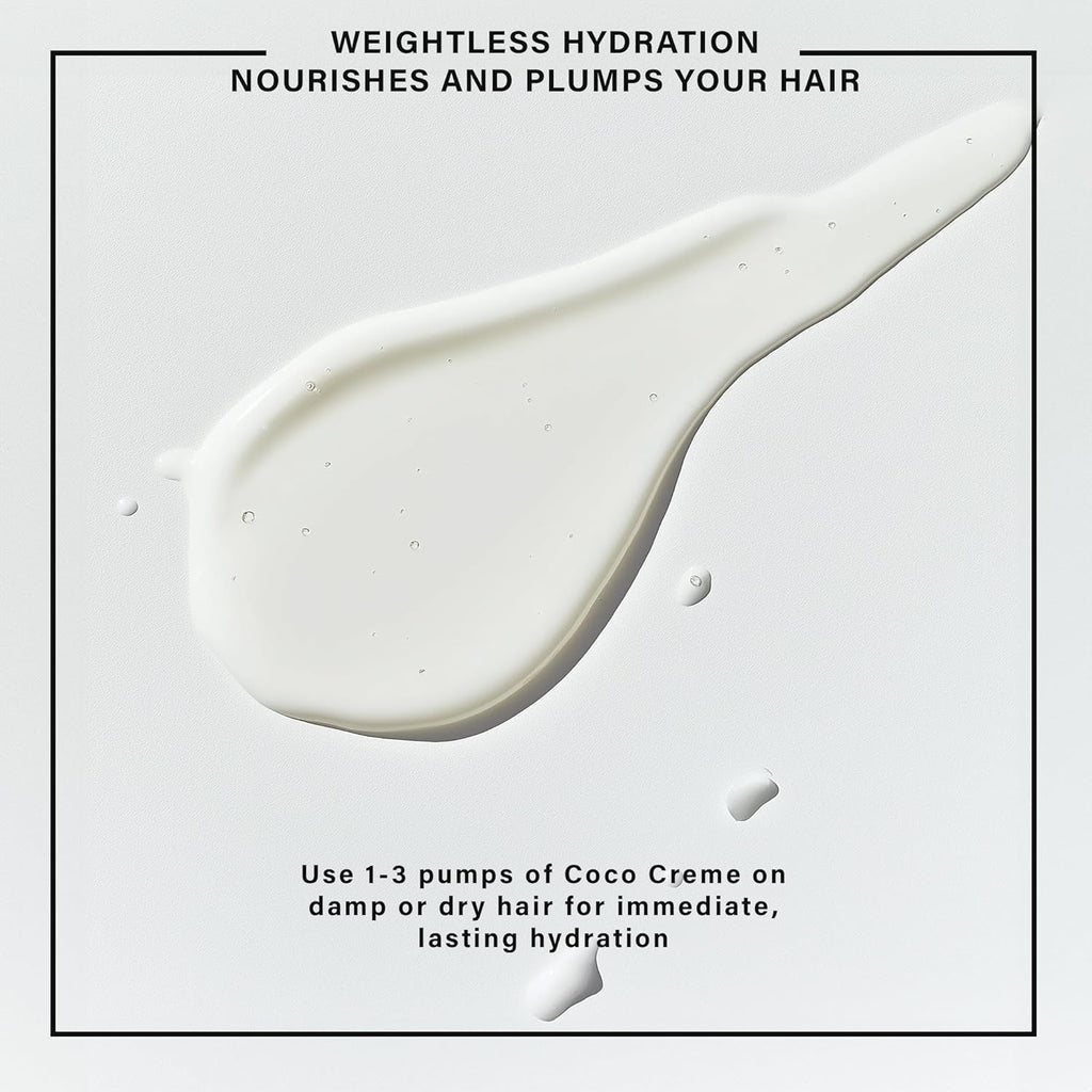 COCO CREME Leave in Hair Conditioner for Frizzy Hair That Plumps and Hydrates Hair - Hair Milk, Conditioner for Fine Hair, Leave in Conditioner for Frizzy Hair - 3.4Oz | 100Ml