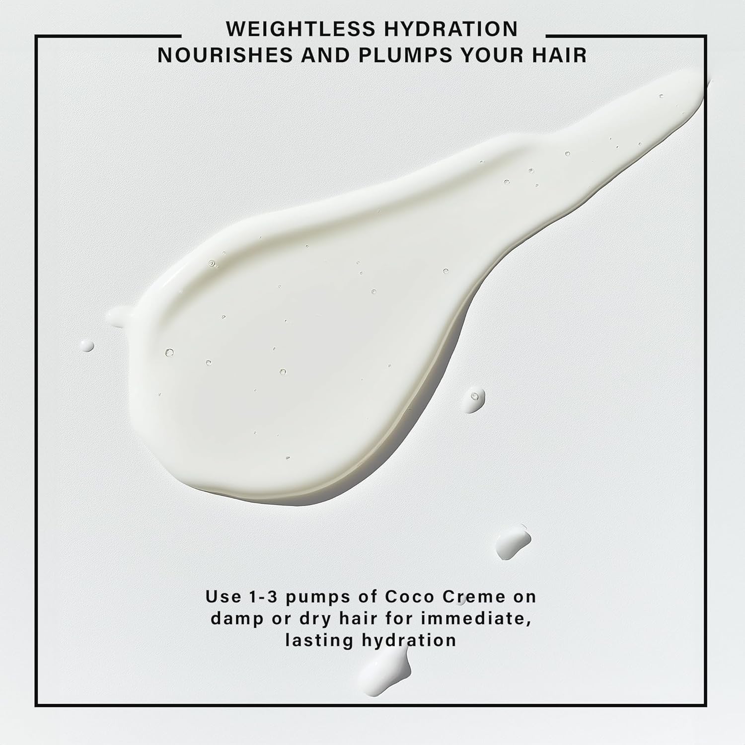 COCO CREME Leave in Hair Conditioner for Frizzy Hair That Plumps and Hydrates Hair - Hair Milk, Conditioner for Fine Hair, Leave in Conditioner for Frizzy Hair - 3.4Oz | 100Ml