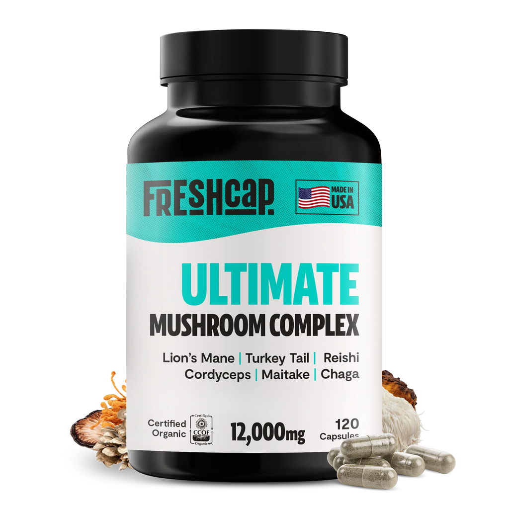 FreshCap Organic Chaga Supplement Capsules