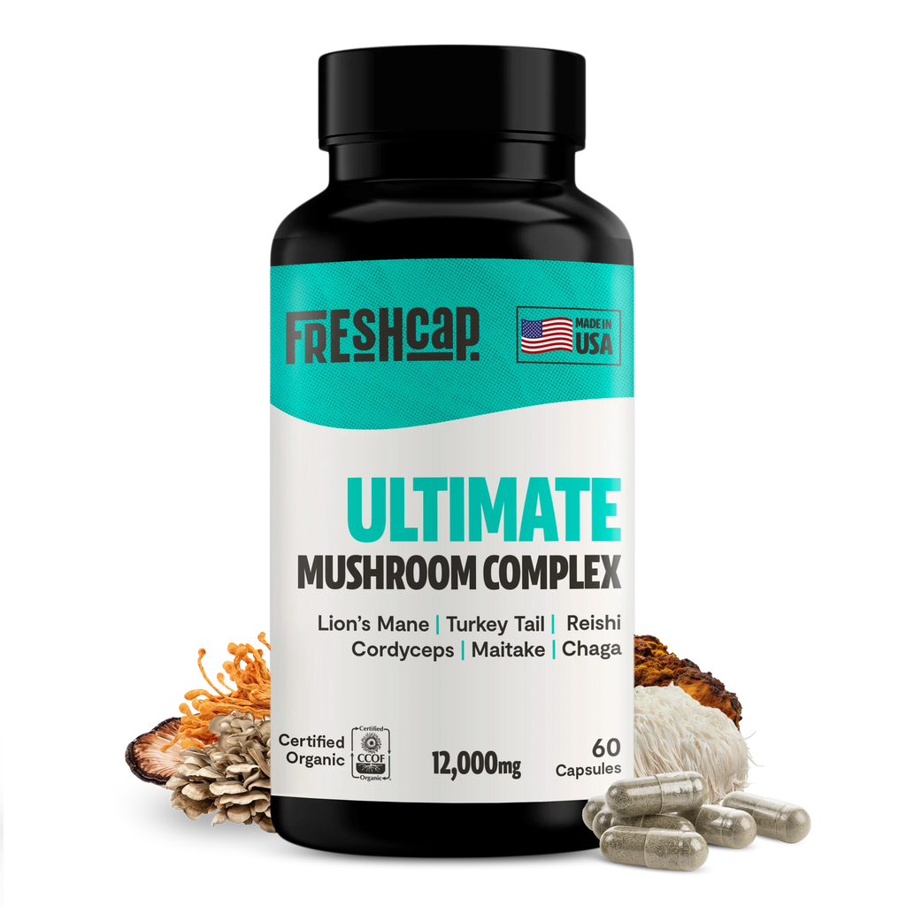 FreshCap Organic Chaga Supplement Capsules