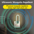 BuzzShield™ Ultrasonic Mosquito Repeller & LED Night Lamp – Sleep Tight, Bite-Free, Every Night