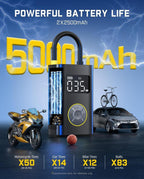 Portable Tire Inflator: Smart ON/OFF Hose Design