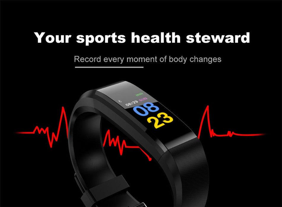 Kids Sports Watch – LED Touch Screen Fitness Tracker