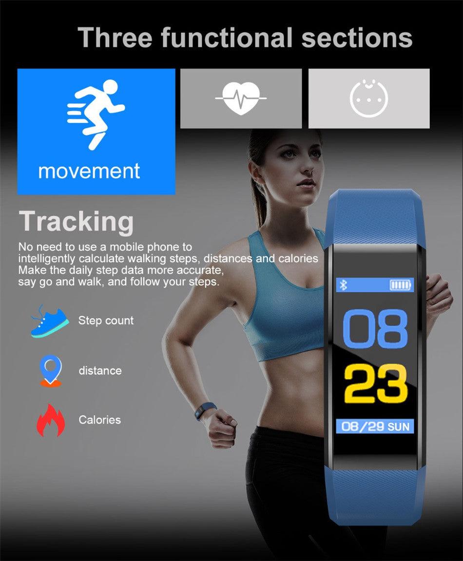Kids Sports Watch – LED Touch Screen Fitness Tracker