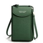 Elegance On-the-Go – Luxe PU Leather Crossbody Shoulder Bag with Phone & Card Organizer