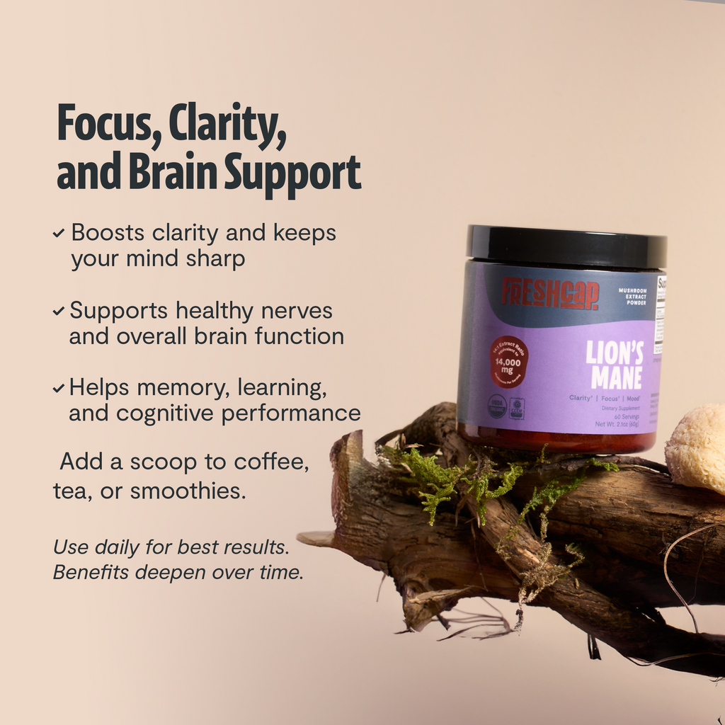 FreshCap Organic Chaga Supplement Capsules