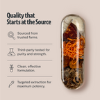 FreshCap Organic Chaga Supplement Capsules