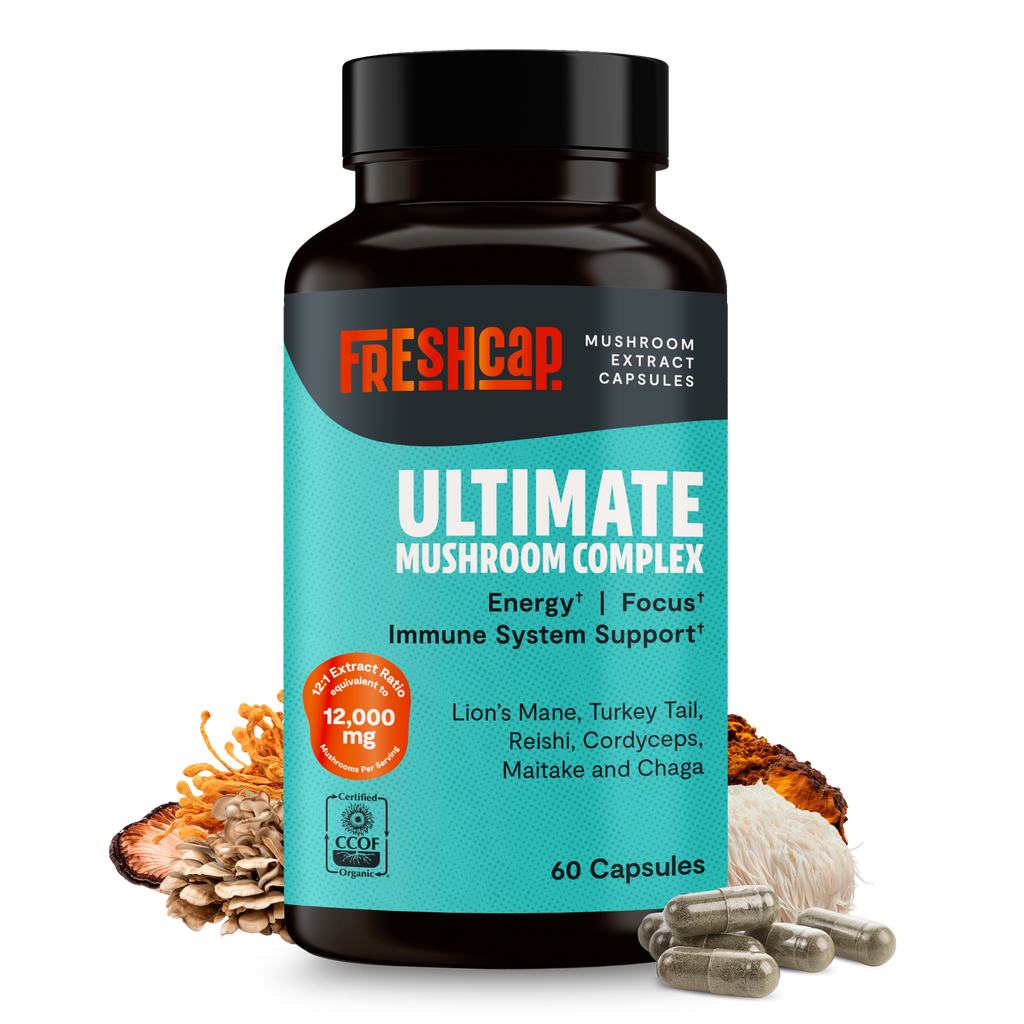 FreshCap Organic Chaga Supplement Capsules